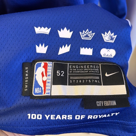 New mens XL authentic Nike Sacramento Kings De'Aaron Fox basketball jersey - Picture 3 of 9